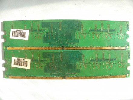 Продам две планки оперативной памяти Hynix DDR2 512MB 1Rx8 PC2-4200U-444-12.Рабо. . фото 3