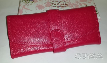 
Высококачественный кошелёк фабрики Tailian из натуральной кожи. 
Внутри кошельк. . фото 1