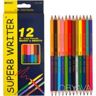 Олівці кольорові Marco двосторонні,
12 олівців – 24 кольори
Канцтовари відправля. . фото 1