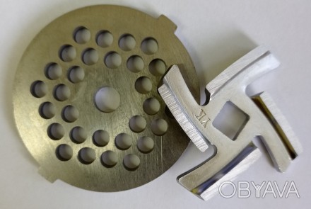Нож и решетка для мясорубки Supra MGS-1401
Решетка :
Диаметр 54 мм,
 Толщина 4 м. . фото 1