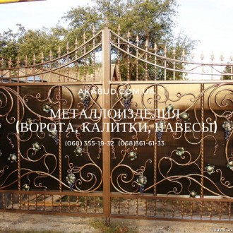 Изготовление металлических ворот (откатных, распашных). Кривой Рог. фото 1 Изготовление металлических ворот (откатных, распашных). Кривой Рог. фото 1