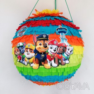 Пиньята щенячий патруль paw patrol піната бумажная для праздника Щенячий патруль. . фото 1