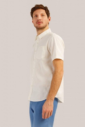 Лёгкая рубашка с короткими рукавами – обязательный элемент мужского летнег. . фото 5