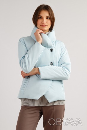 Короткая куртка женская от финского бренда Finn Flare. Модель прямого кроя имеет. . фото 1