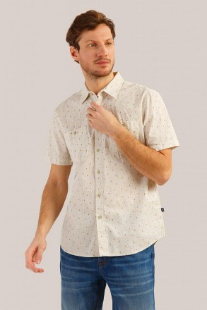Мужская рубашка с коротким рукавом от известного бренда Finn Flare. Модель с кор. . фото 2