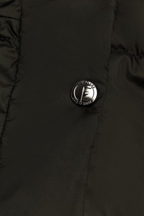 Длинная зимняя куртка Finn Flare с асимметричной застежкой на скрытую молнию и к. . фото 6