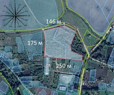 Продам 2 земельні ділянки по 2 Га, ОСГ призначення в с.Чабани, в 20 км від м.Хме. . фото 12