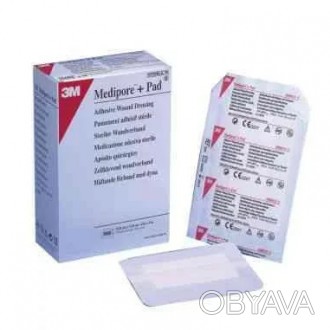 Повязка адгезивная для закрытия ран ЗМ™ Medipore™+Pad 6см х 10 см Характеристики. . фото 1