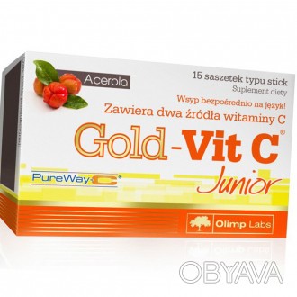 
Gold-Vit C Junior от Olimp Nutrition – способствует правильному функционировани. . фото 1