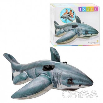 
Надувная игрушка для плавания «Большая белая акула». Для детей от трех лет. Дли. . фото 1