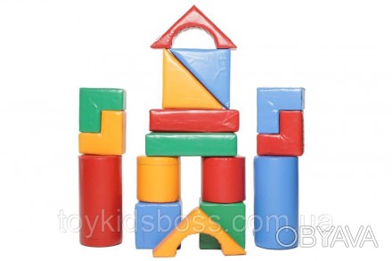 Призначення: Дитячі ігрові кімнати
Конструктор KIDIGO™ "Будівельник-7" - підлого. . фото 1