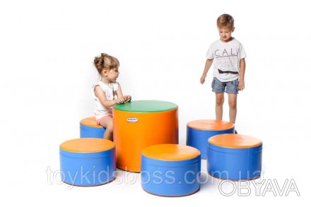 Комплект дитячих меблів "Мрія" KIDIGO ™ м'який модульний набір для дитячих кімна. . фото 1