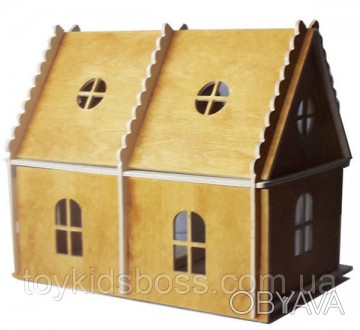 Будинок для улюбленої ляльки.
 Дерев'яний ляльковий будиночок - мрія кожної прин. . фото 1