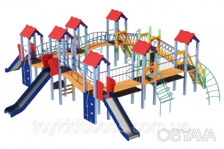 Детский комплекс для детских площадок. Является классической линией детских комп. . фото 1