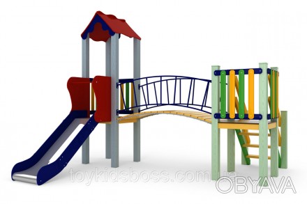 Дитячий комплекс для дитячих майданчиків. Являє собою класичний варіант небольшо. . фото 1