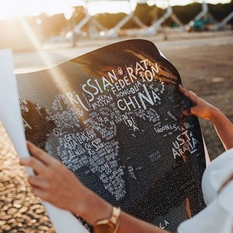 Скретч Карта Світу Travel Map™ LETTERS World. Луцьк. фото 1 Скретч Карта Світу Travel Map™ LETTERS World. Луцьк. фото 1