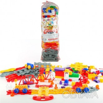 Детский развивающий конструктор "Мега Мастер", содержит строительные блоки разны. . фото 1
