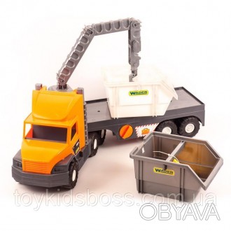 Машина Super Tech Truck – іграшка для будящих будівельників! Граючи з нею, дитин. . фото 1