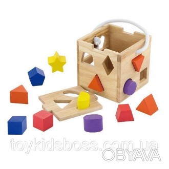 Сортер в виде куба поможет ребенку познакомится с формами и цветами. Игрушка изг. . фото 1