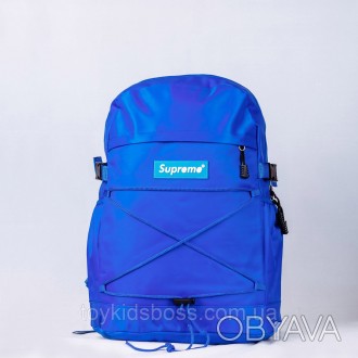 Рюкзак Supreme Blue
Матеріали: водонепроникний текстиль, якісна фурнітура
Розмір. . фото 1