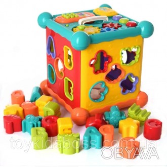 Музыкальная развивающая игрушка куб-сортер – находка для заботливых родителей и . . фото 1
