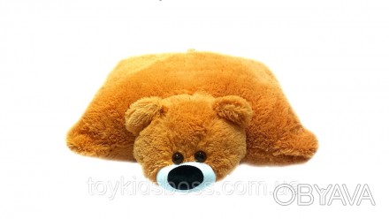 Подушка–іграшка ведмідь 45 см медового кольору від українського виробника - це х. . фото 1