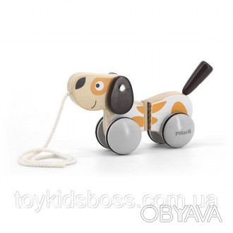 Каталка от Viga Toys серии PolarB Щенок выполнена в виде милого песика со шнурко. . фото 1