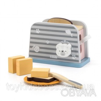 Іграшковий тостер Viga Toys PolarB дозволить дитині відчути себе помічником вдом. . фото 1