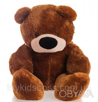 Великий плюшевий ведмедик Бублик коричневого кольору – ваш ідеальний подарунок д. . фото 1