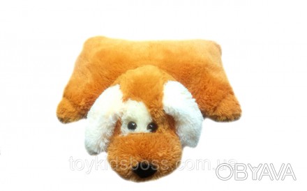 Подушка-іграшка собака Кулька розчулює дорослих і радує малюків. Вона теплого ру. . фото 1