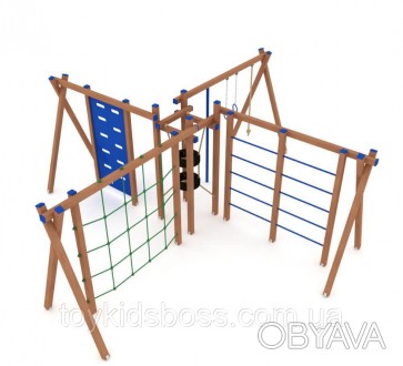 Елемент спортивного обладнання з цікавим дизайном для дитячих та спортивних майд. . фото 1