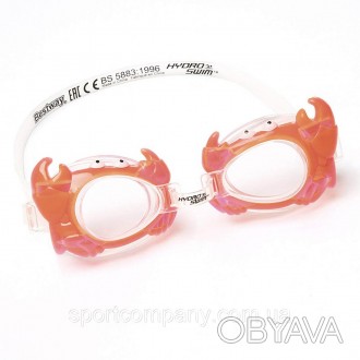 Технические характеристики товара "Детские очки для плавания "Краб" Bestway 2104. . фото 1