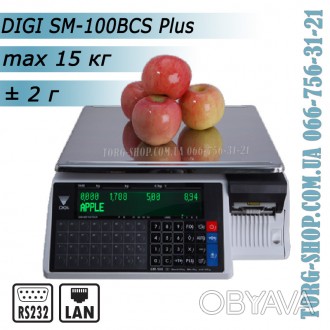 Ваги DIGI SM 100BCS Plus 
Чіткодрукувальні ваги DIGI SM-100 B CS економкласу із . . фото 1