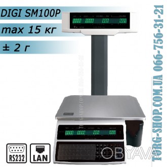 Ваги з друком етикетки DIGI SM-100P
Для швидкого та зручного маркування вагового. . фото 1