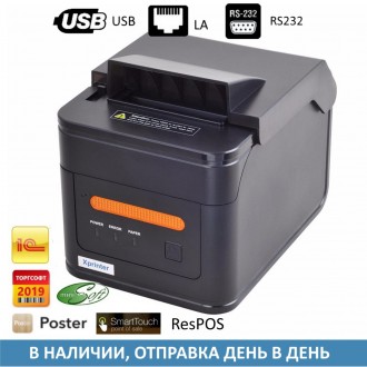 Принтер чеков Xprinter XP-A300L
Принтер чеков Xprinter XP-A300L отличается от др. . фото 2