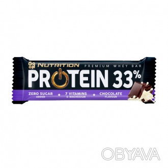  Протеиновый батончик Protein 33% Bar Chocolate без добавления сахара Протеиновы. . фото 1