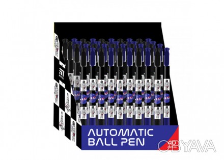 Ручка шариковая автомат. NS , синяя. . фото 1