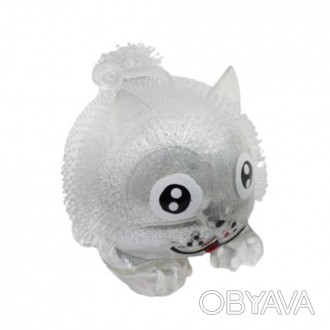 Симпатичная игрушка - антистресс в форме забавного котика с большими глазками. В. . фото 1