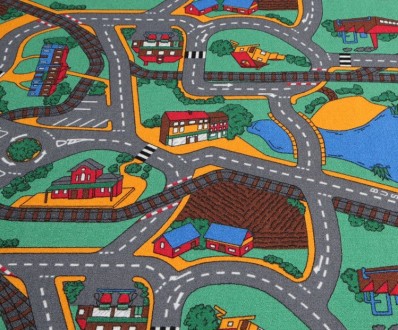 Дитячі килими з дорогами Напов №17 2.5, 1.5. Васильков. фото 1