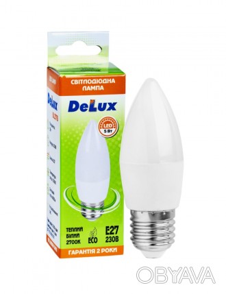 Лампа светодиодная DELUX BL37B 5W 4100K Е27
 Код товара: 90002757/90021347
 Мощн. . фото 1