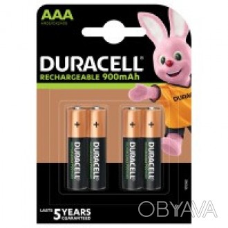 Аккумулятор DURACELL HR03 (AAA) 900mAh уп. 4шт. 
Аккумуляторы Duracell Rechargea. . фото 1