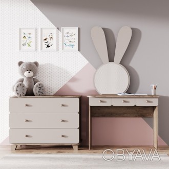 Комплект мебели “Ариэль” состоит из двух незаменимых в детской комнате предметов. . фото 1