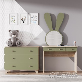 
Комплект мебели “Ариэль” состоит из двух незаменимых в детской комнате предмето. . фото 1