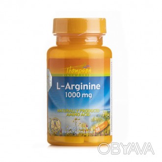  L-Arginine 1000 mg от Thompson добавка с аминокислотой L-аргинин, который необх. . фото 1