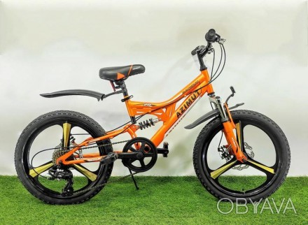 Детский спортивный велосипед, 20 дюймовые колеса, литые диски, 7 скоростей, Cors. . фото 1