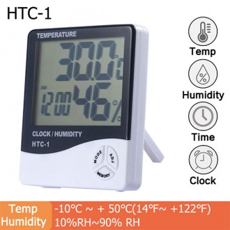 Электронный Термометр HTC1 
Термометр гигрометр цифровой Digital HTC1 + электрон. . фото 9
