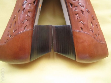 Качественные коричневые туфли с натуральной кожи,р.37 (23.5см) Бразилия. 
Ширин. . фото 5