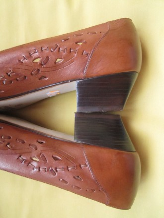 Качественные коричневые туфли с натуральной кожи,р.37 (23.5см) Бразилия. 
Ширин. . фото 6