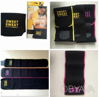 Описание:Sweet Sweat Waist Trimmer Belt - Пояс для сжигания жираSweet Sweat - жи. . фото 1