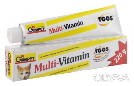 
Мультивитаминная паста Gimpet Multi-vitamin Plus с ТГОС благодаря входящим в ее. . фото 1